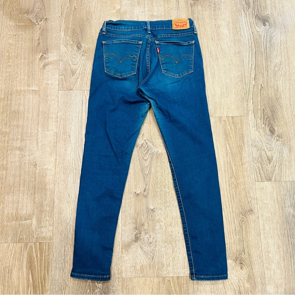 Levi’s 710 Super Skinny Jeans Women’s Size 28 Blue Stretch Mid Rise - Picture 6 of 13